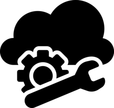 Cloud Repair Service Editable Svg Line Art, Free Vectors File